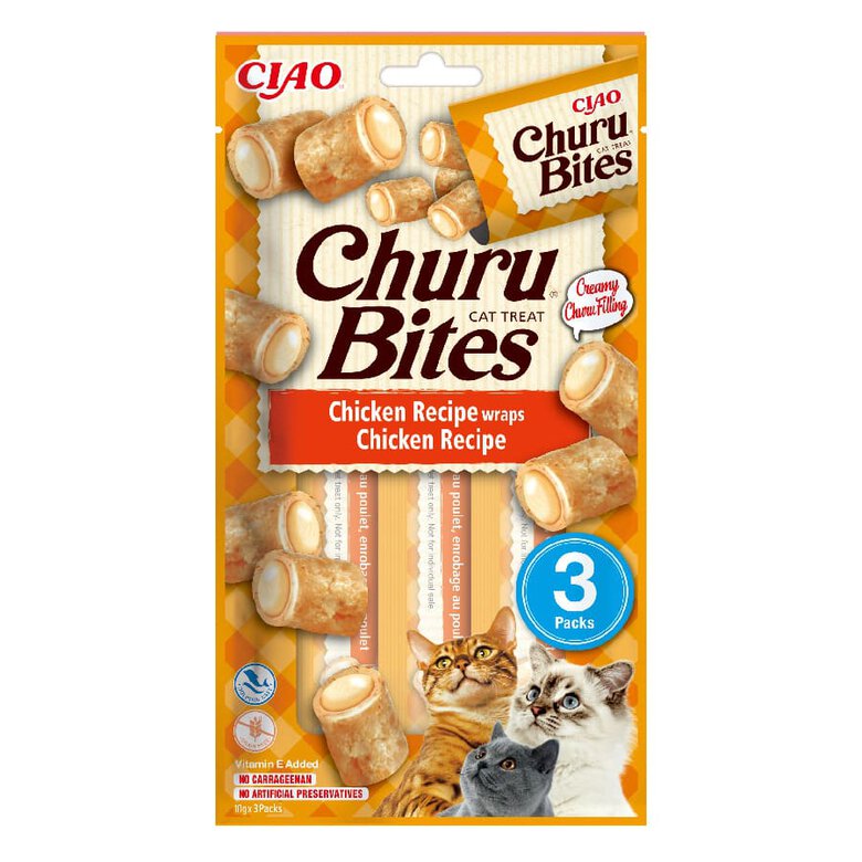 Churu Snacks Bites de Frango para gatos – Multipack 12, , large image number null